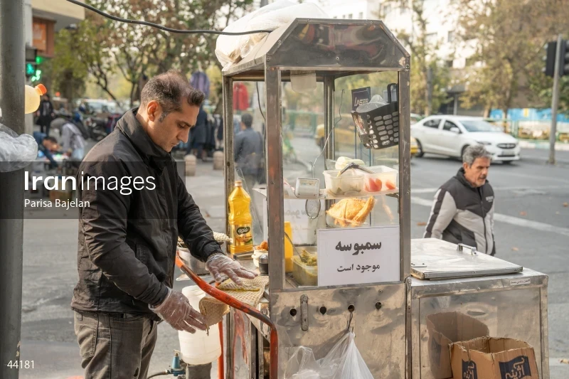 Male Falafel Vendor in Tehran