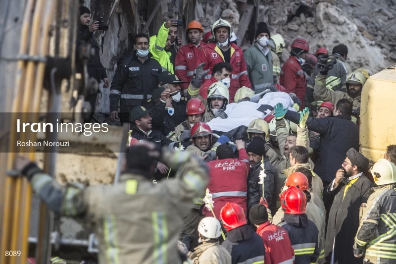 Tehran's Iconic Plasco Building Collapses After Fire