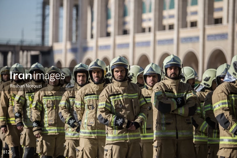 Funeral ceremony for firefighters