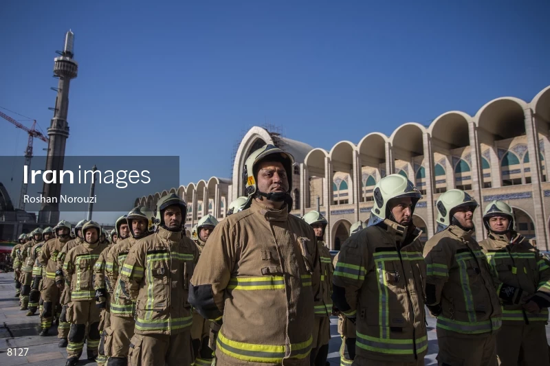 Funeral ceremony for firefighters