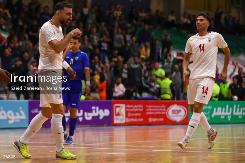 Iran Vs Uzbekistan Friendly Futsal match