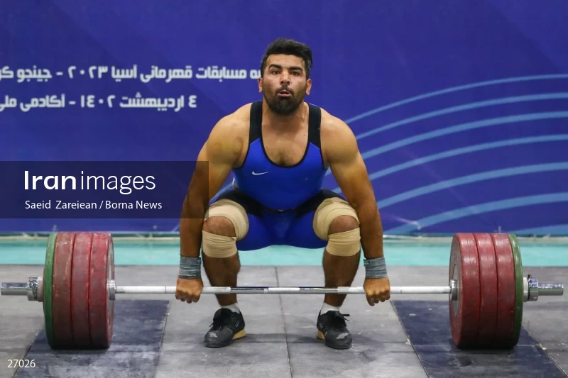 The record setting of Iran's national weightlifting team