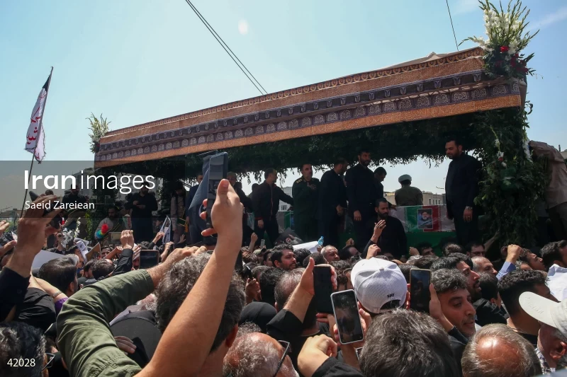 The funeral for Seyed Ebrahim Raisi, the President of Iran, and his companions in Tehran