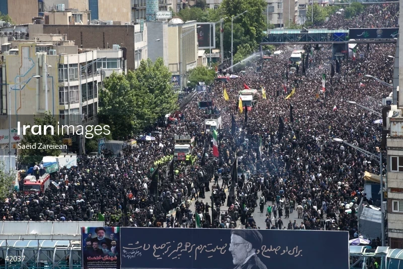 The funeral for Seyed Ebrahim Raisi, the President of Iran, and his companions in Tehran