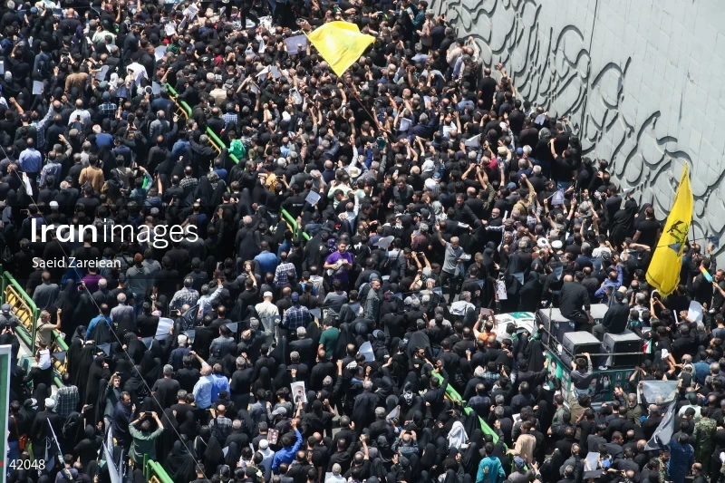 The funeral for Seyed Ebrahim Raisi, the President of Iran, and his companions in Tehran