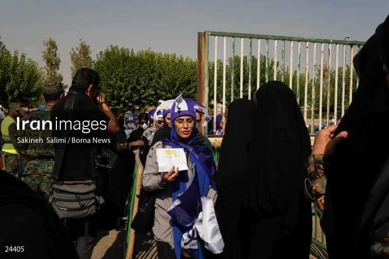 The first attendance of women in the stadium in a match of the Premier Football League of Iran