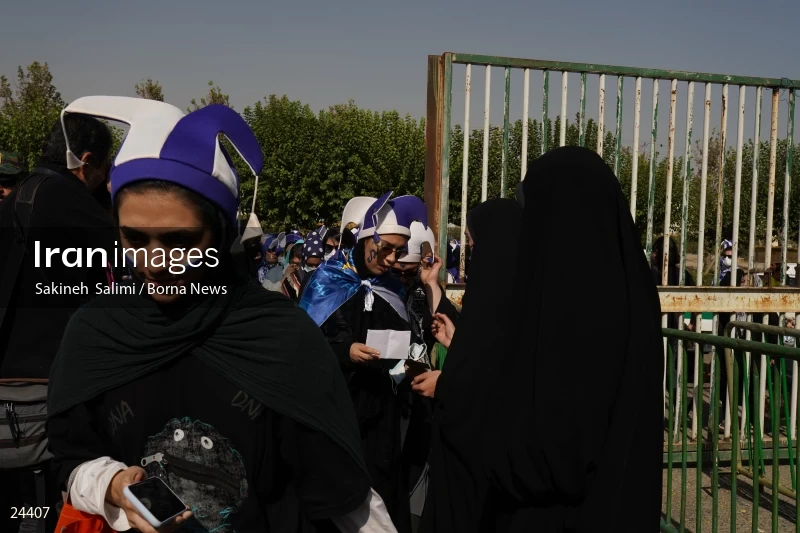 The first attendance of women in the stadium in a match of the Premier Football League of Iran