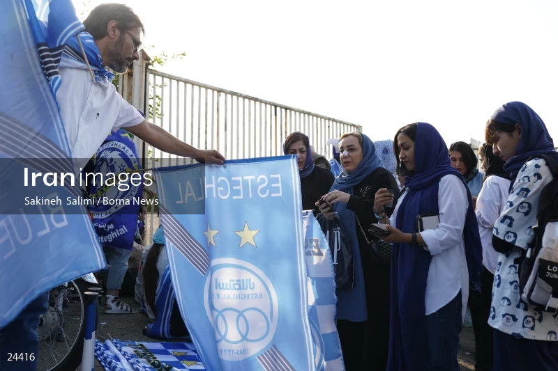 The first attendance of women in the stadium in a match of the Premier Football League of Iran