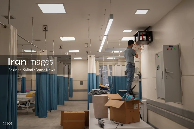 Preparation of the new building of Shohadaye Tajrish Hospital