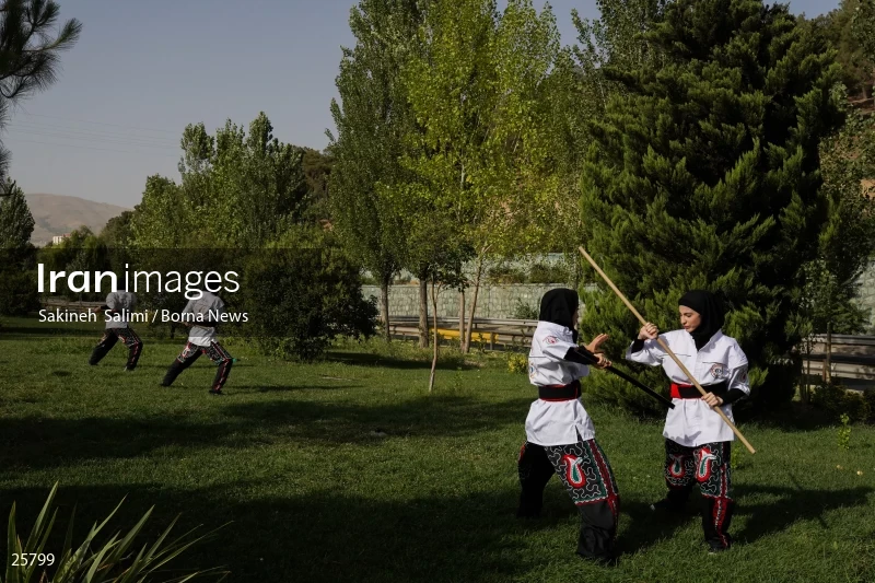 Women athletes of Ancient Iranian martial arts (Parthowa)