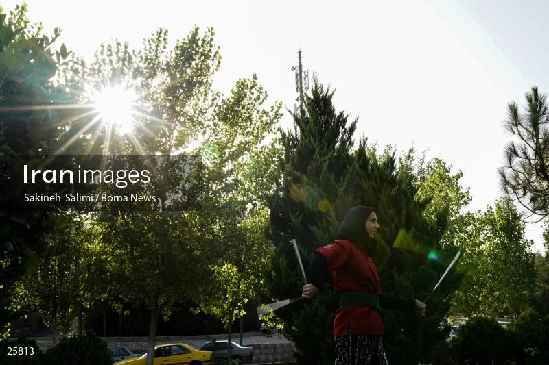 Women athletes of Ancient Iranian martial arts (Parthowa)