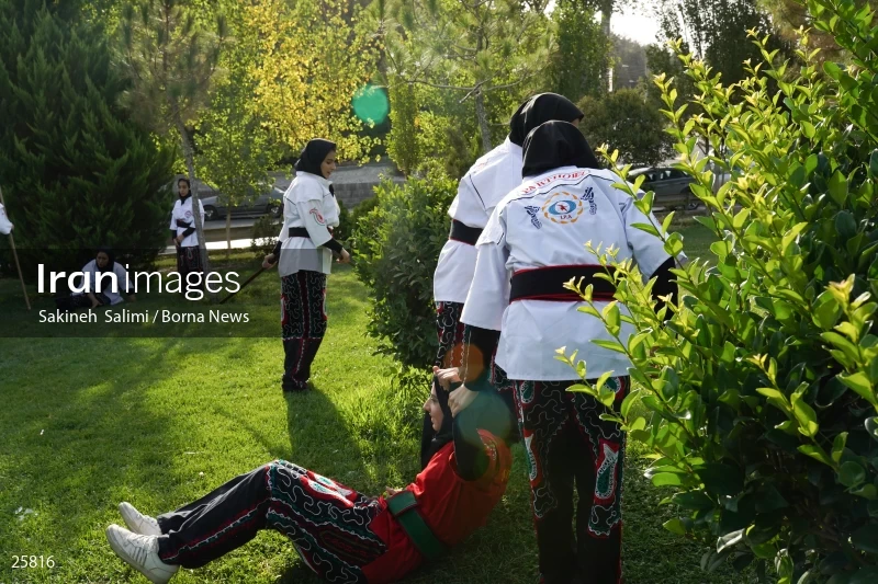 Women athletes of Ancient Iranian martial arts (Parthowa)
