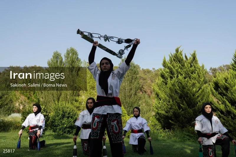 Women athletes of Ancient Iranian martial arts (Parthowa)