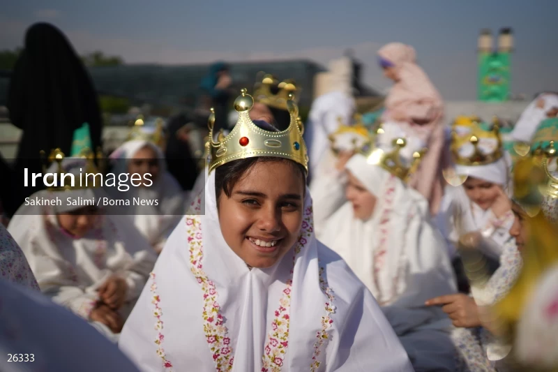 Celebration for first time fasting school girls in Tehran
