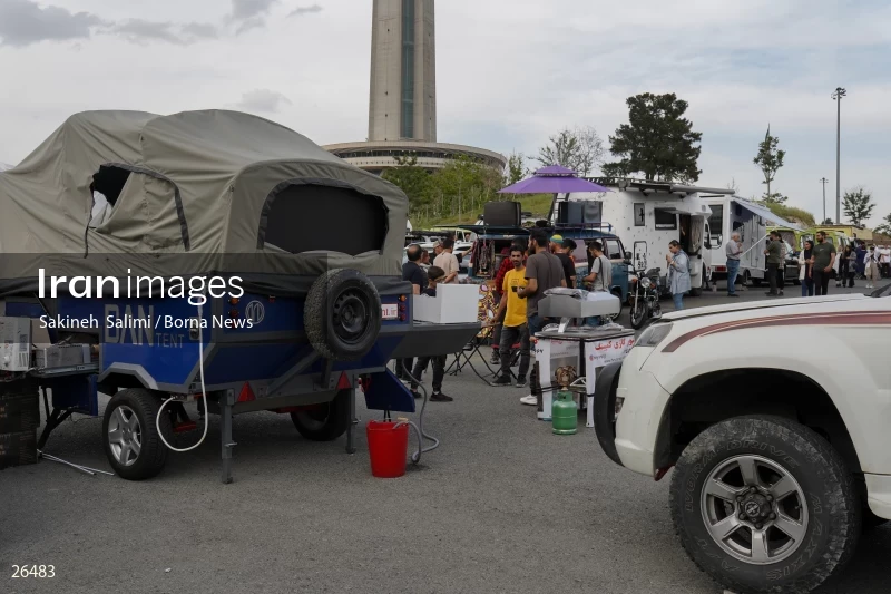 Camper travel cars gathering in Tehran