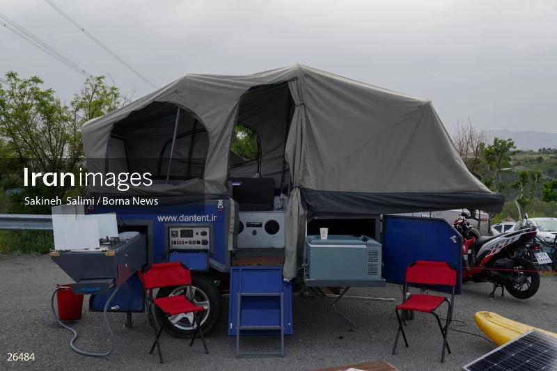 Camper travel cars gathering in Tehran