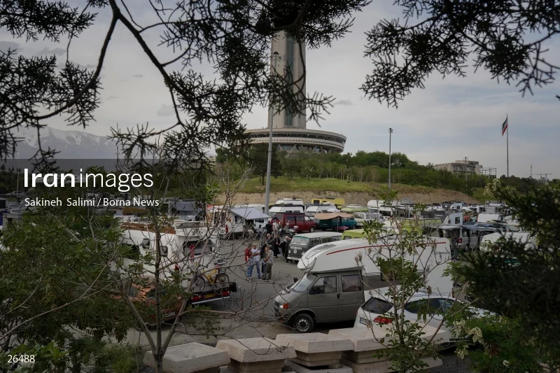 Camper travel cars gathering in Tehran