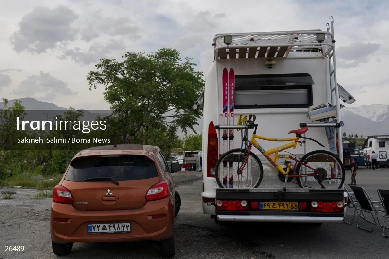 Camper travel cars gathering in Tehran
