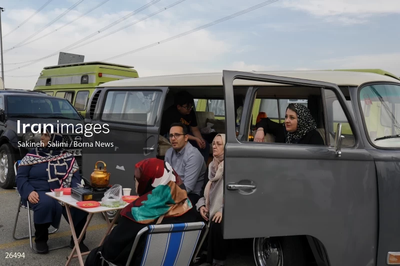 Camper travel cars gathering in Tehran