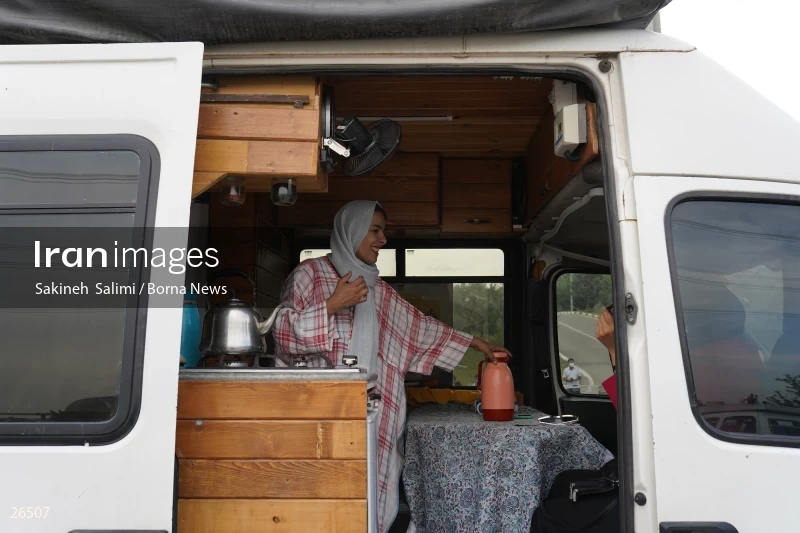 Camper travel cars gathering in Tehran