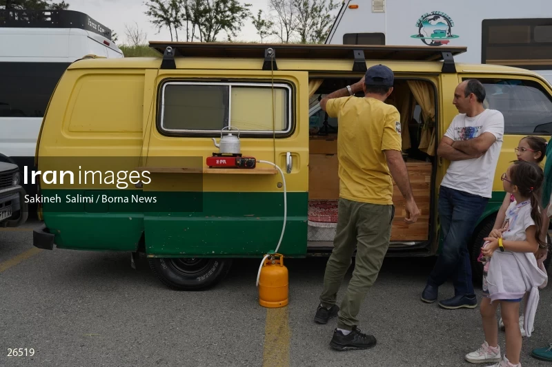 Camper travel cars gathering in Tehran