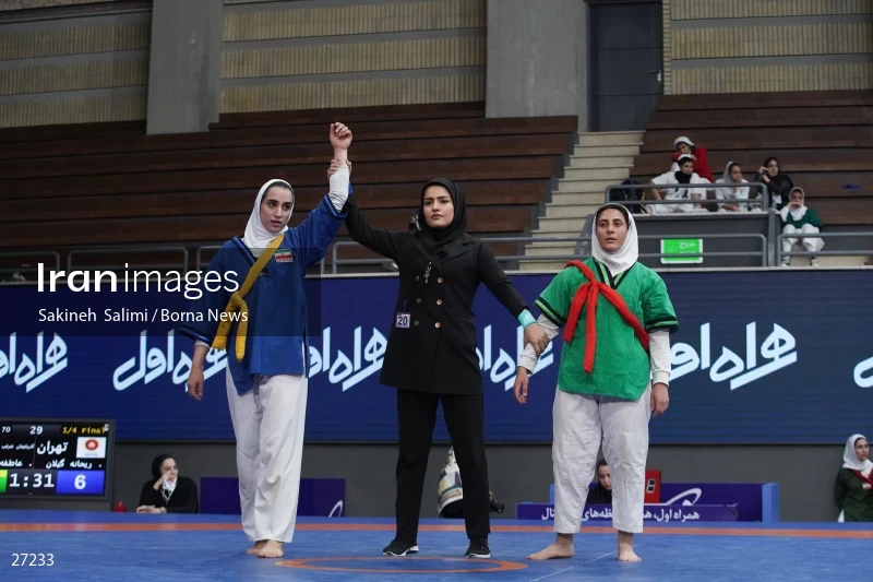The national championship and selection of the Iranian female Alysh wrestling national team