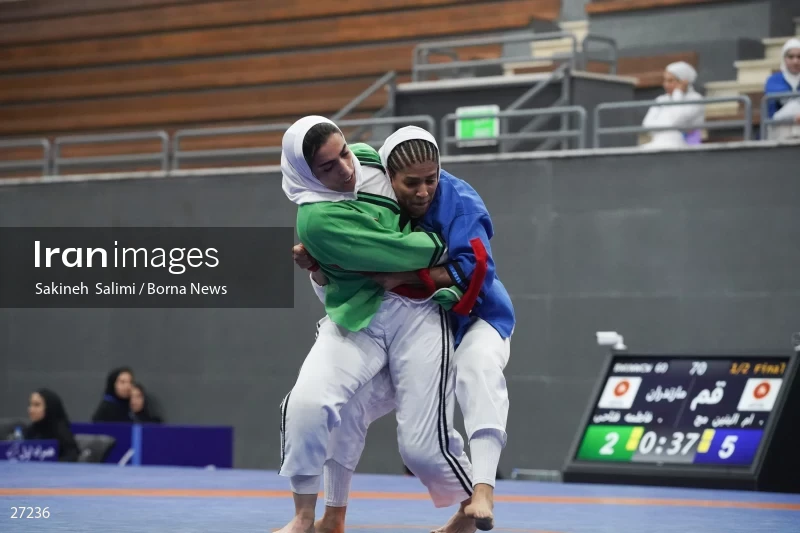 The national championship and selection of the Iranian female Alysh wrestling national team