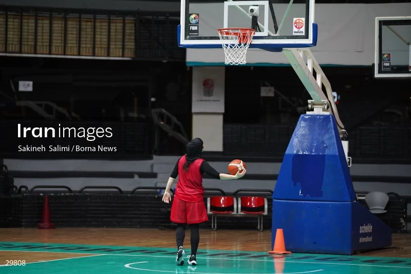 Iran women's national basketball team training