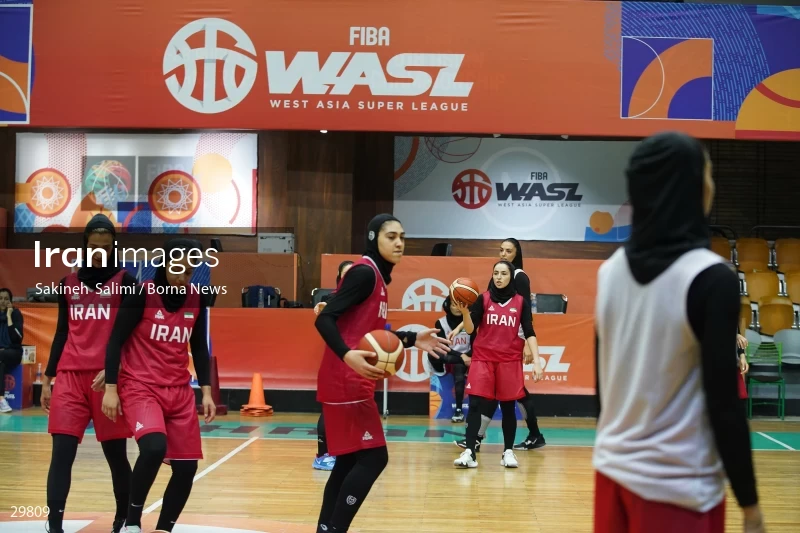 Iran women's national basketball team training