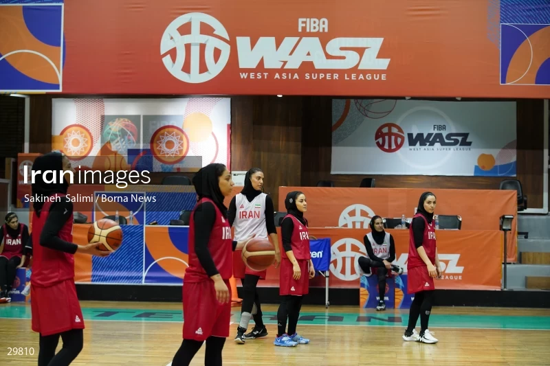 Iran women's national basketball team training