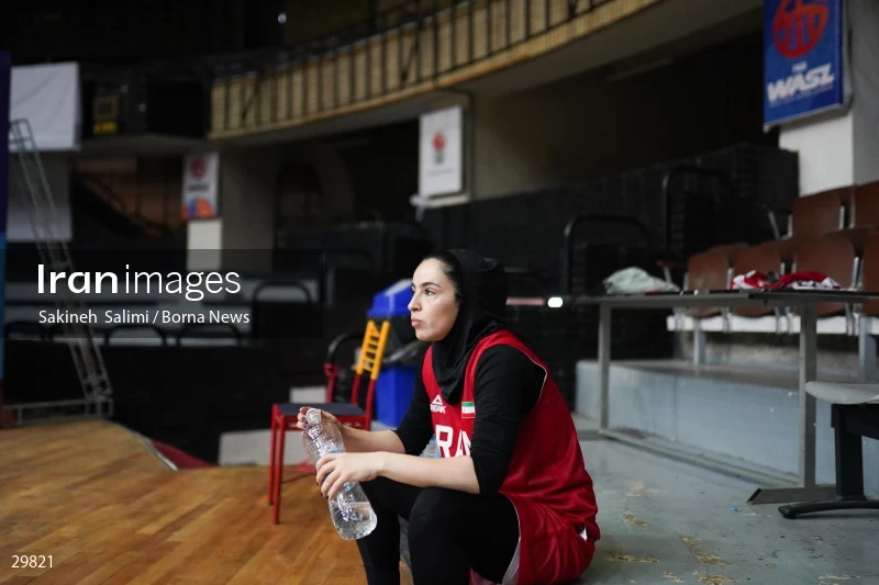 Iran women's national basketball team training