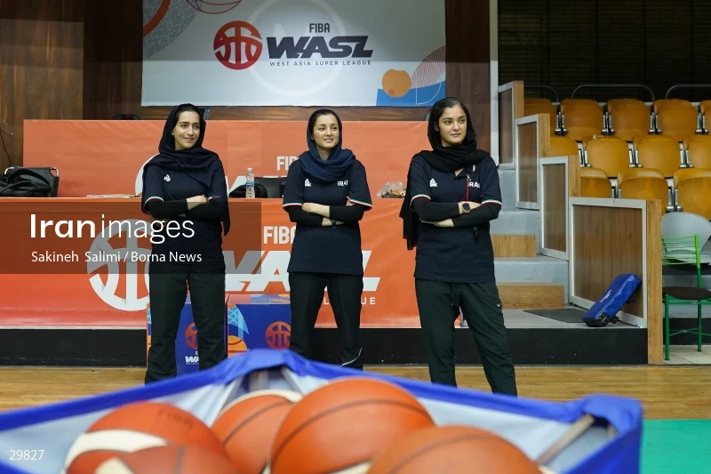 Iran women's national basketball team training