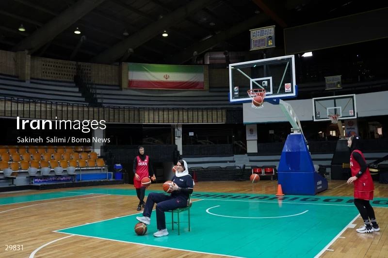 Iran women's national basketball team training