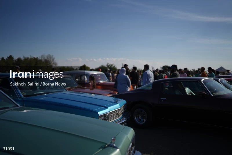 Gathering of classic cars in Tehran