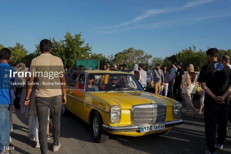Gathering of classic cars in Tehran
