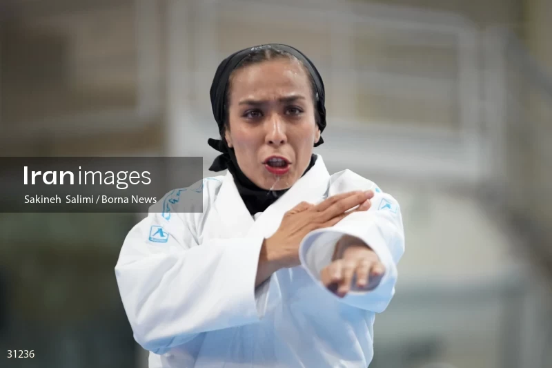 The girls' national karate team selection competition