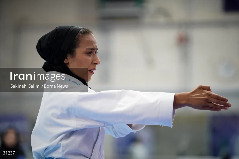 The girls' national karate team selection competition