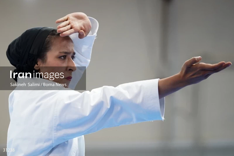 The girls' national karate team selection competition