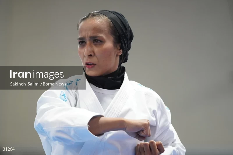 The girls' national karate team selection competition