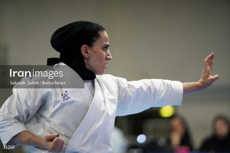 The girls' national karate team selection competition