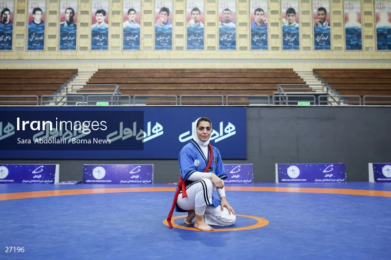 The national championship and selection of the Iranian female Alysh wrestling national team
