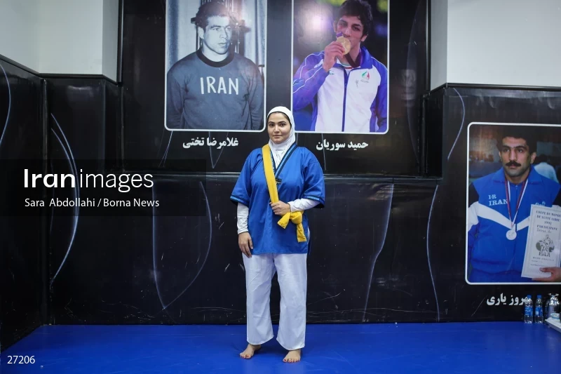 The national championship and selection of the Iranian female Alysh wrestling national team