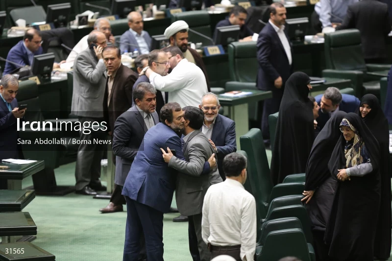 The meeting of Iranian Parliament to review the qualifications of the proposed Minister of Agriculture