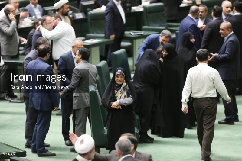 The meeting of Iranian Parliament to review the qualifications of the proposed Minister of Agriculture