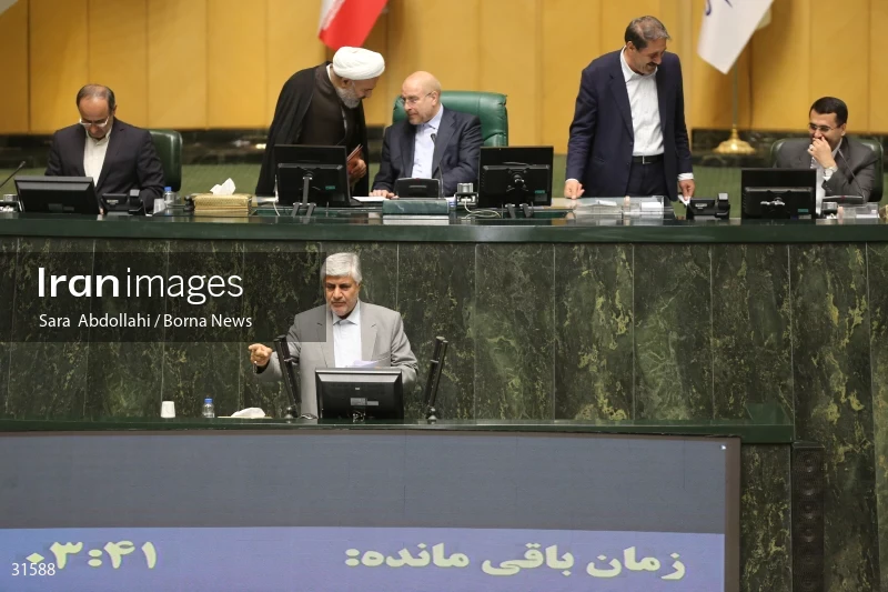 The meeting of Iranian Parliament to review the qualifications of the proposed Minister of Agriculture