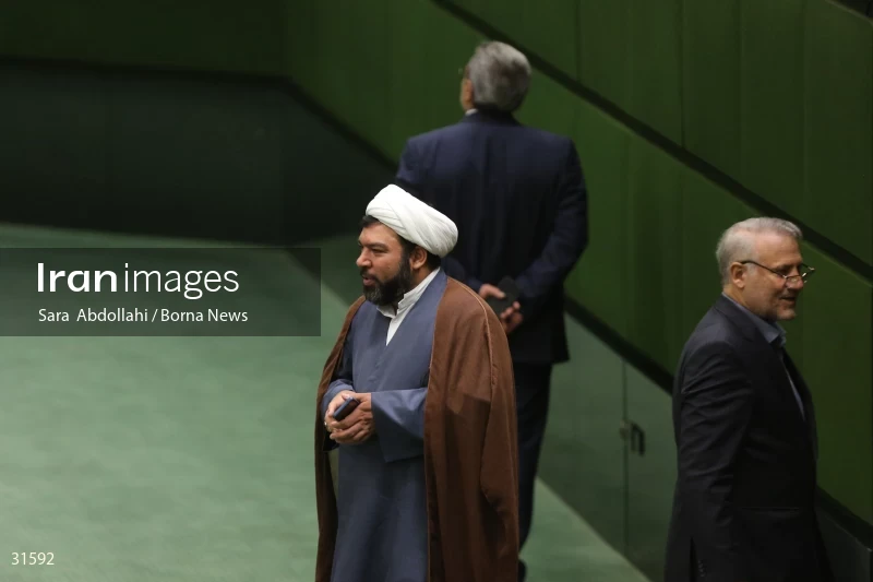 The meeting of Iranian Parliament to review the qualifications of the proposed Minister of Agriculture