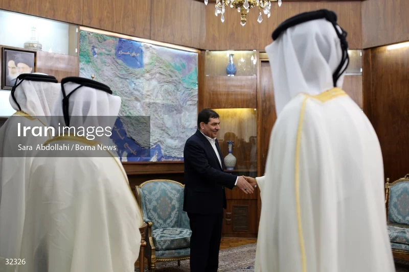 The meeting of the Minister of Labor of Qatar with the first vice president of Iran