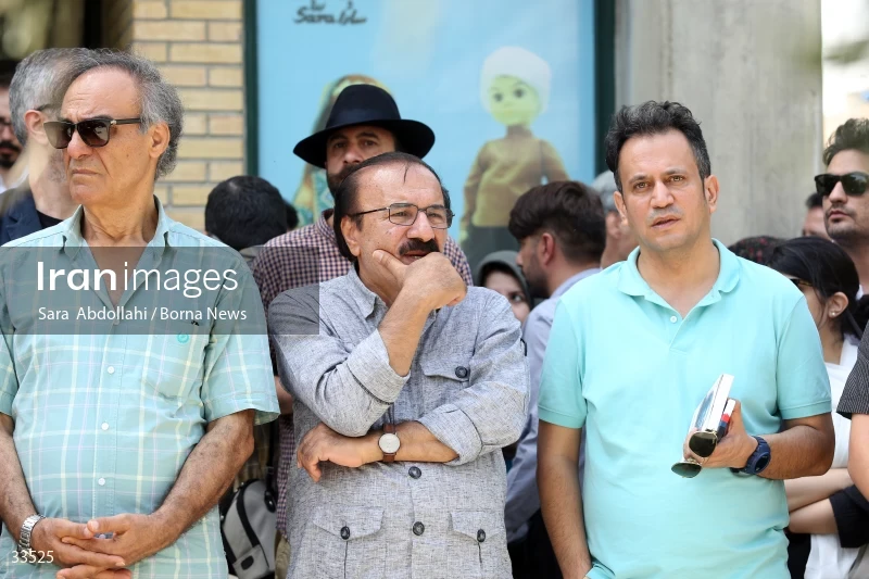 The funeral ceremony of Ahmadreza Ahmadi