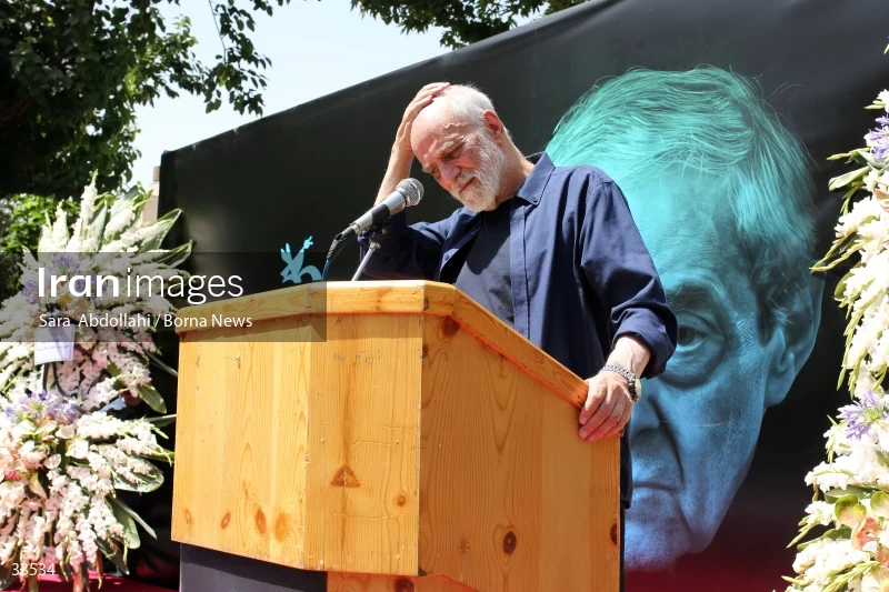 The funeral ceremony of Ahmadreza Ahmadi