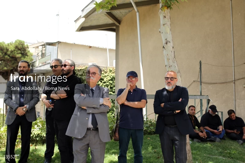 The funeral ceremony of Ahmadreza Ahmadi